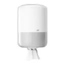 Papirdispenser t/ centerrulle håndklæderuller, hvid, M2, Tork 559000, (1 stk.)