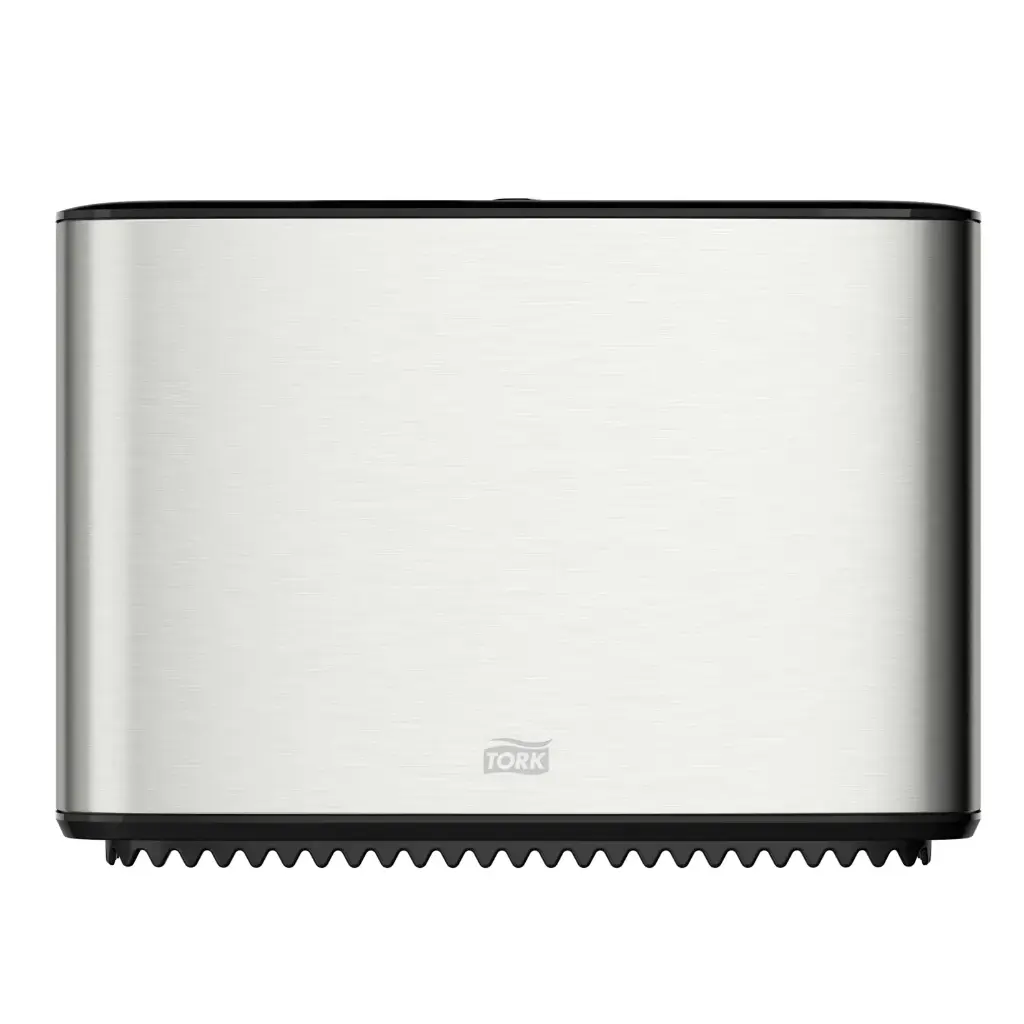 Papirdispenser til toiletpapir, Mini Jumbo, rustfri stål, T2, 460006, Tork, (1 stk.)