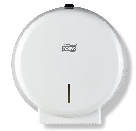 Papirdispenser til toiletpapir, Mini Jumbo, metal, T2, 247040, Tork, (1 stk.)
