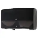 Papirdispenser til toiletpapir, Mini, Jumbo, Twin, sort, T2, 555508, Tork, (1 stk.)