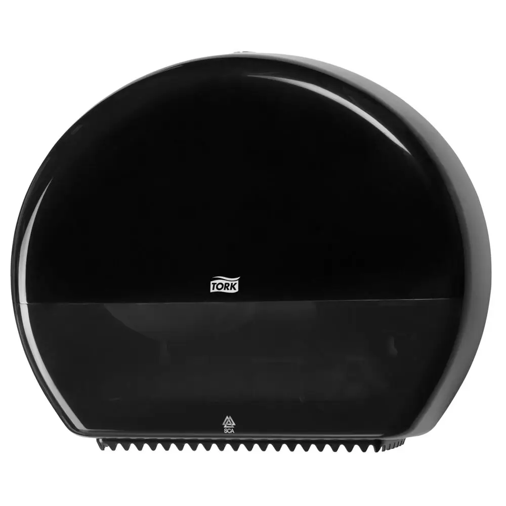 Papirdispenser til Jumbo toiletpapir, Sort, T1, 554008, Tork, (1 stk.)