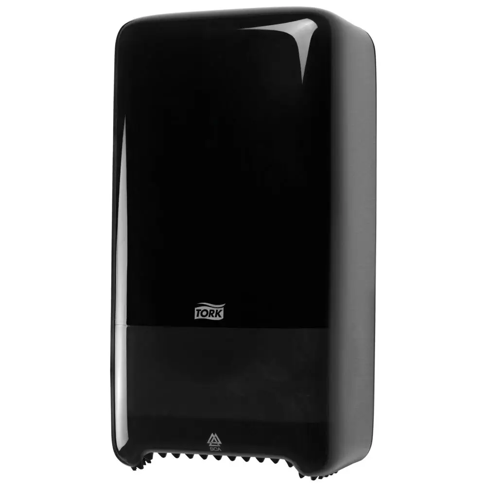 [28015] Papirdispenser til toiletpapir, Mid-Size, Twin, sort, T6, 557508, Tork, (1 stk.)