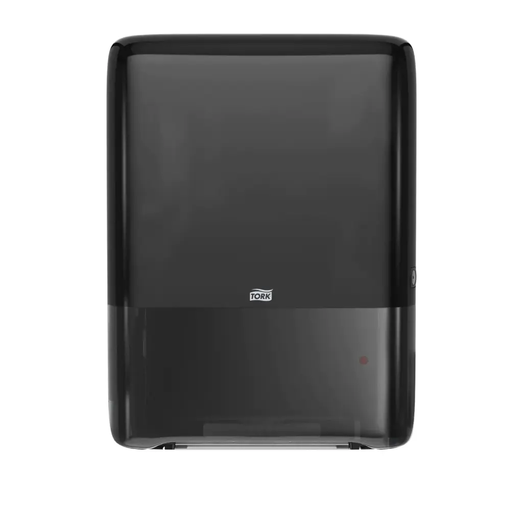 [28021] Papirdispenser til håndklædeark, Peakserve, Mini, Continuous, Sort, H5, 552558, Tork, (1 stk.)