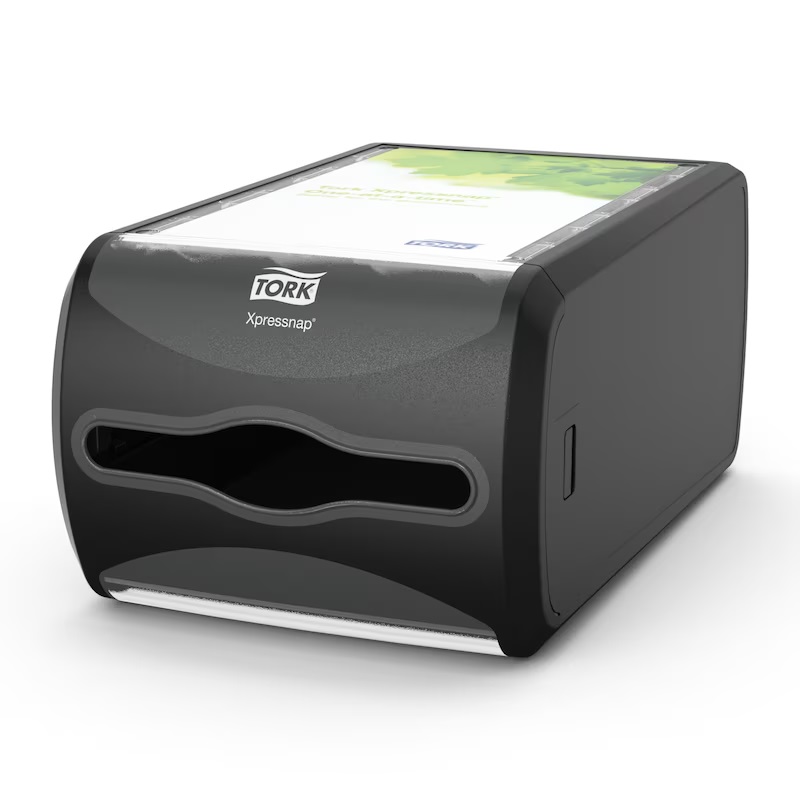 Servietdispenser, Xpressnap, liggende, sort, N4, 272511, Tork, (1 stk.)