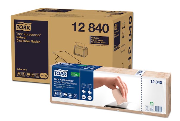 [28044] Dispenserserviet, Xpressnap, natur, 1-lag, Advanced, N4, 12840, Tork, (9000 stk.)