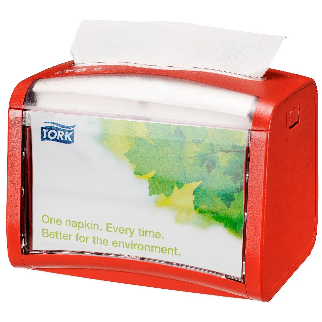 Servietdispenser, Xpressnap, rød, N4, 272612, Tork, (1 stk.)