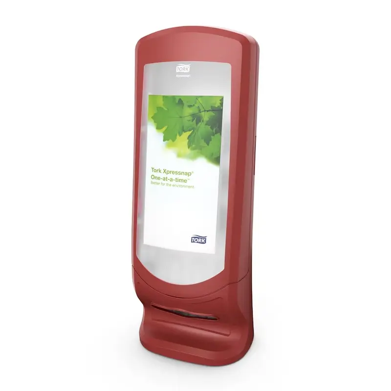 [28054] Servietdispenser, Xpressnap, stående, rød, N4, 272212, Tork, (1 stk.)