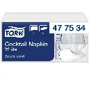 Cocktailserviet, Advanced, hvid, 24x24cm, 2-lags, Tork 477534, (2400 stk.)