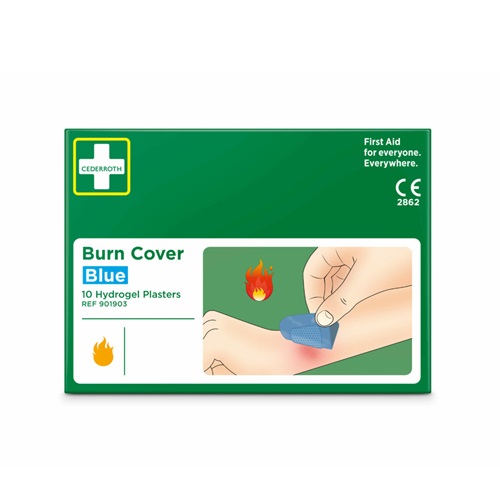 [28073] Brandsårsplaster, Burn Cover, 901903, Cederroth, (1 pakke á 10 stk.)