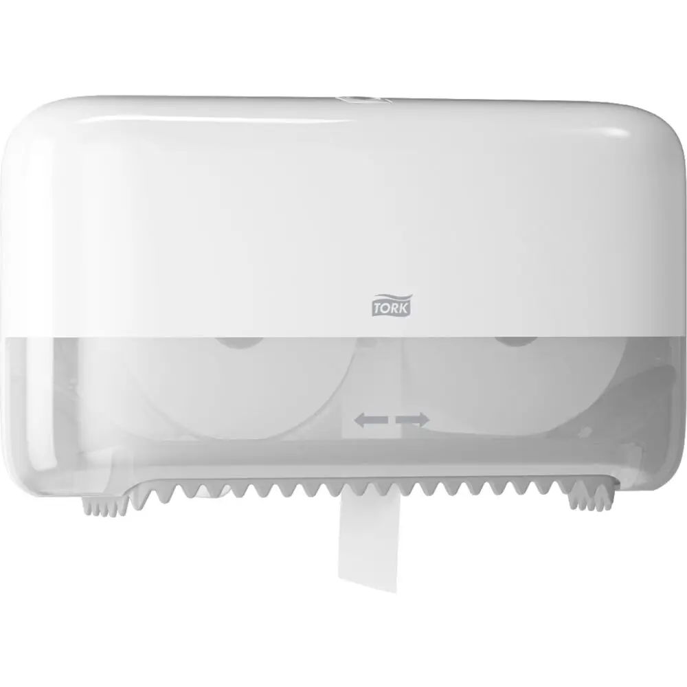 [28100] Papirdispenser til toiletpapir, Coreless/Uden Hylse, Mid-Size, hvid, T7, 558040, Tork, (1 stk.)