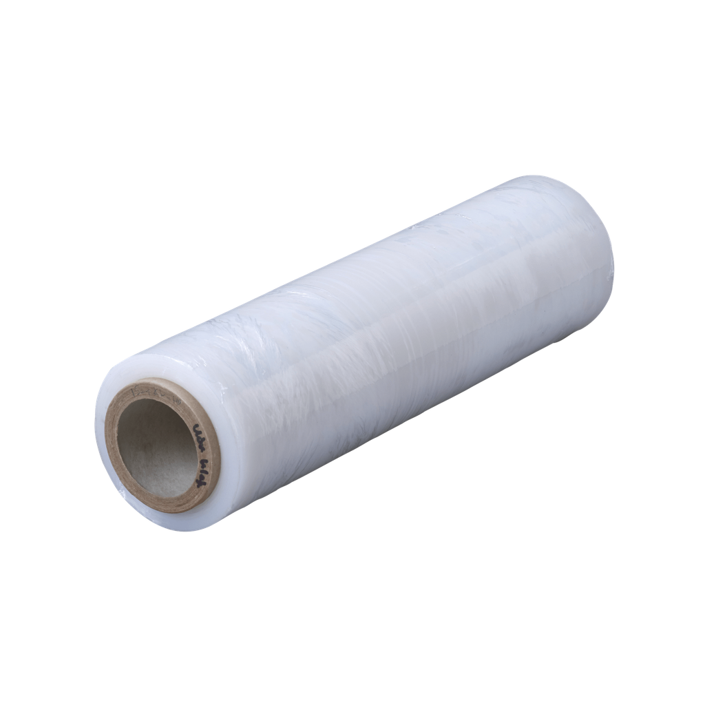 Maskinstrækfilm til paller, 12 micron, 500 mm bredde, 2850 mm længde, Flexowrap 300% forstræk, 30% genbrugsplast (1 stk.)