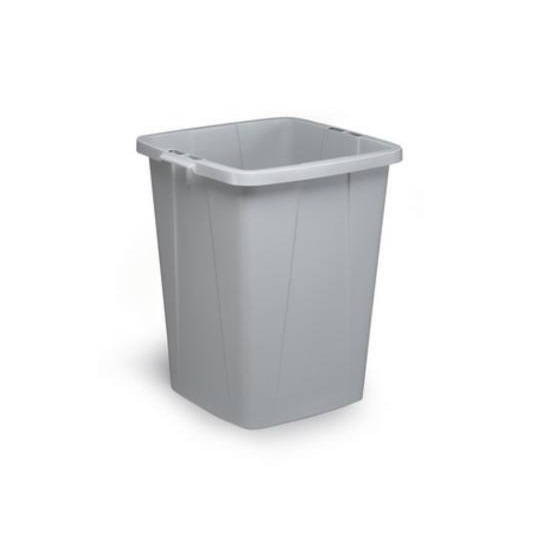 Beholder, 90 l, 52x49xH61cm, fødevaregodkendt, plast, grå, (1 stk.)