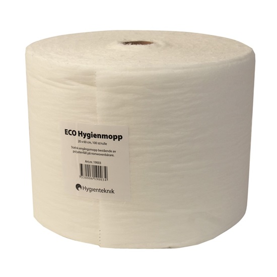 Engangsmoppe, rulle, 60x20cm, ECO, 5rlx100stk. (1 stk.)
