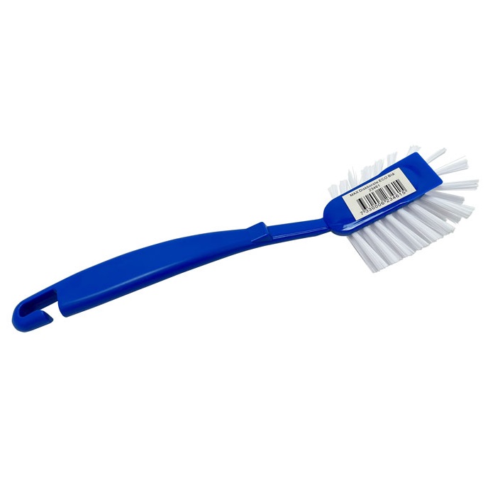 Opvaskebørste m/ skrabekant, MAX ECO, Blå, 24 cm, 30% genanvendt materiale, (1 stk.)