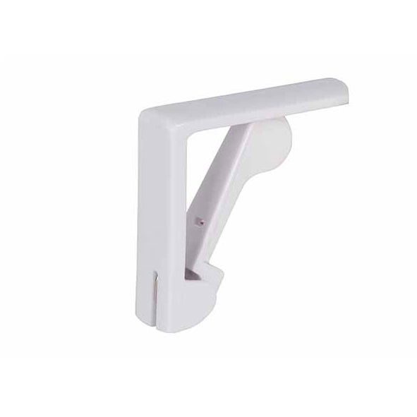 Dugklemme, plast, 5,5x5,5x1,7cm, hvid, (sæt á 4 stk.)