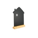 Bordskilt, kridttavle inkl. kridttusch, hus, 32x23x6cm, SECURIT SILHOUET, (1 stk.)