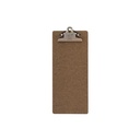 Regningsholder, clipboard, 28x11,7x0,3cm, brun, MDF, SECURIT MENU, (1 stk.)