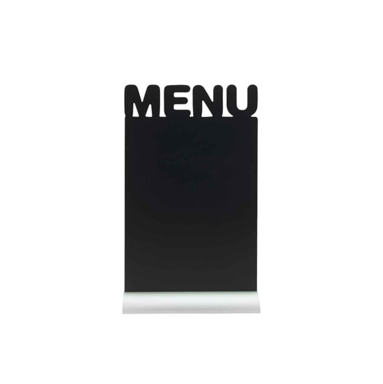 [28421] MENU skilt inkl. kridttusch, sort, aluminium, Securit Silhouet, (1 stk.)