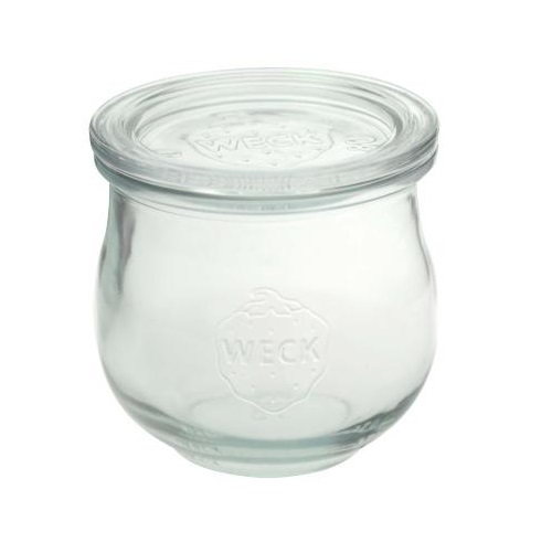 [28455] Patentglas, Weck, 370ml, Ø9x8,6cm, uden låg, glas, (1 stk.)