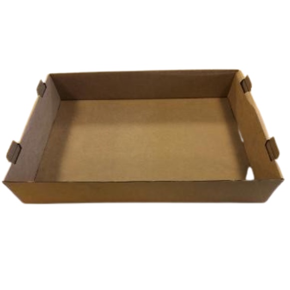 Papkasse, 60x40x11cm, 80L, med fals, til stabling, brun, (1 stk.)