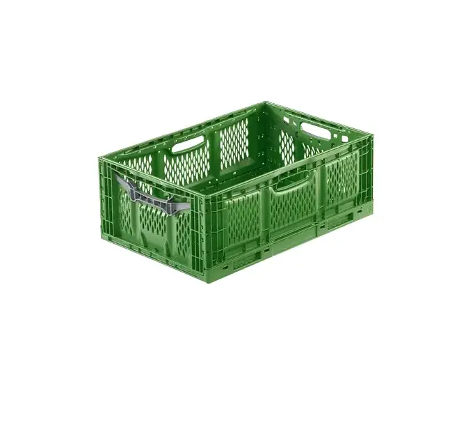 [28459] Foldekasse, 45liter, 60x40x23cm, grøn/grå, Cleverfresh, (1 stk.)