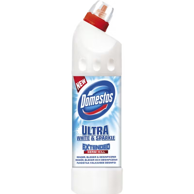 Toiletrens, Domestos Ultra White & Sparkle, 750ml, (1 stk.)