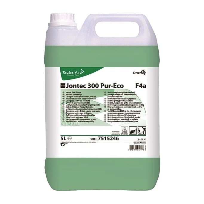 Gulvrens, Diversey TASKI Jontec 300 Pur-Eco F4a, 5L, (1 stk.)