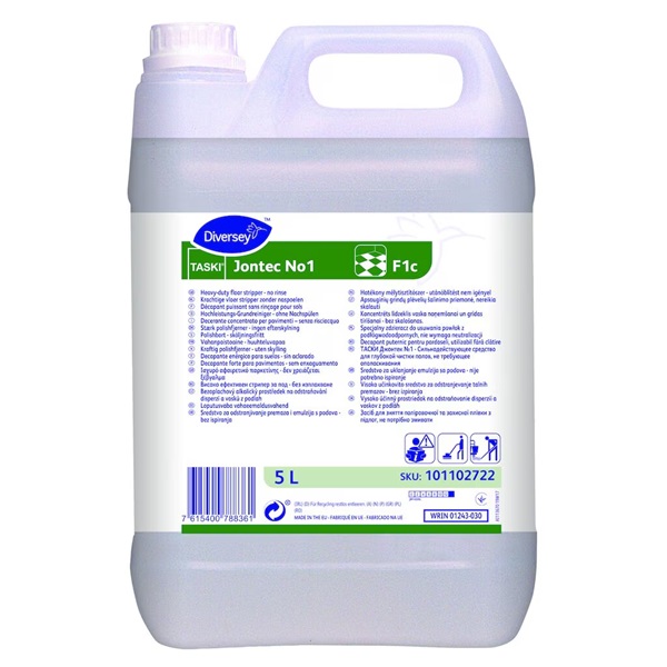 [30011] Grundrens til gulve, Diversey TASKI Jontec No1 F1c, 5L, (1 stk.)