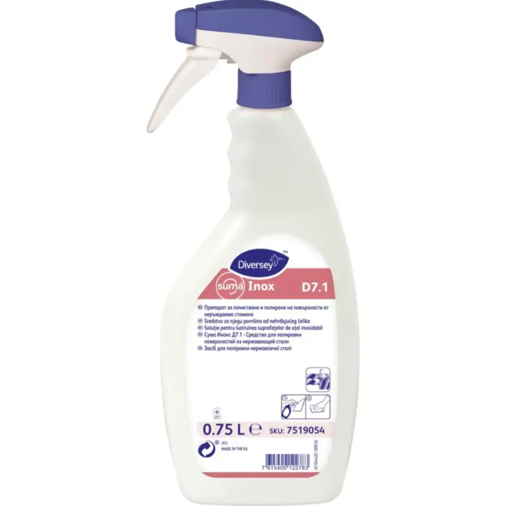 [30031] Rengøring af rustfrit stål, Diversey Suma Inox D7.1, 750ml, (1 stk.)