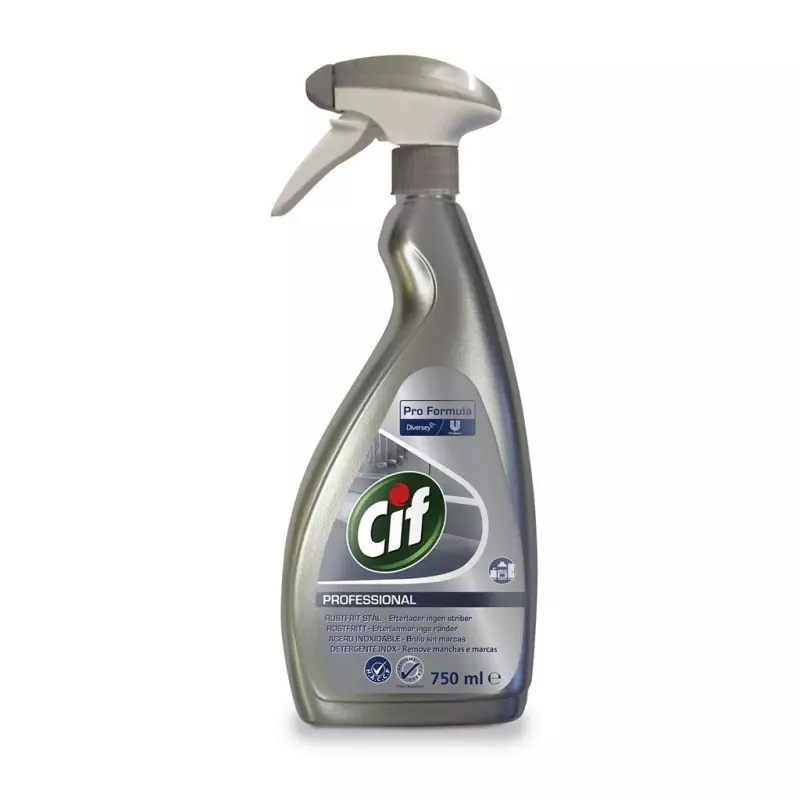 Rengøring af rustfrit stål, Cif Pro Formula Stainless Steel, 750ml, (1 stk.)