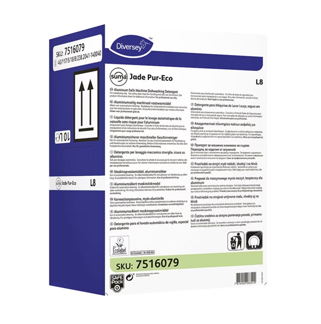 Maskinopvaskemiddel, Diversey Suma Jade Pur-Eco L8, 10L, (1 stk.)