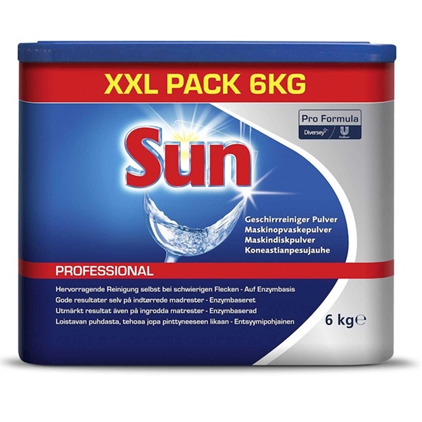 [30041] Maskinopvaskemiddel, pulver, Sun Pro Formula, 6kg, (1 stk.)