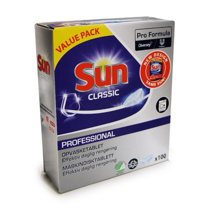[30042] Maskinopvasketabs, Sun Pro Formula Classic Tabs, 100 stk., (1 stk.)