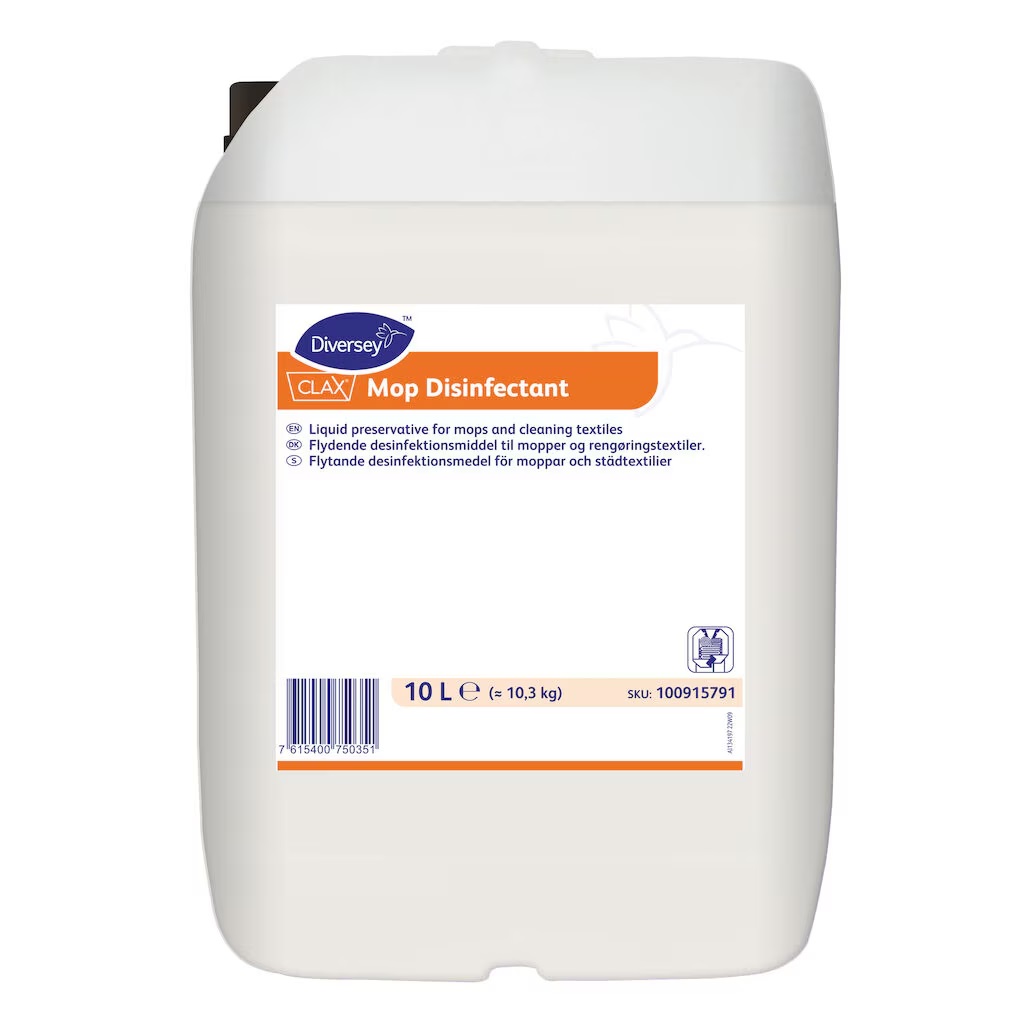 [30047] Desinfektionsmiddel til mopper, Diversey Clax Mop Disinfectant, 10L, (1 stk.)