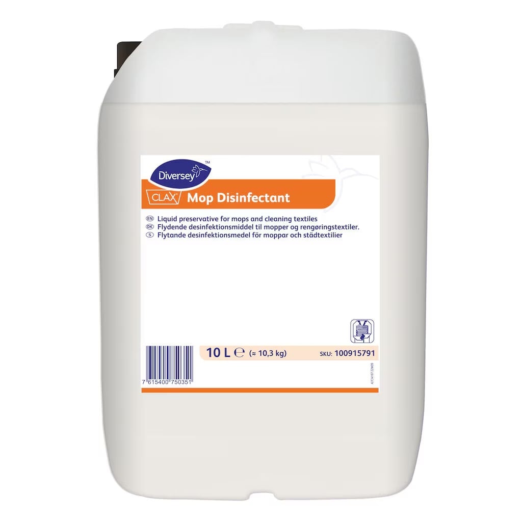 [30047] Desinfektionsmiddel til mopper, Diversey Clax Mop Disinfectant, 10L, (1 stk.)