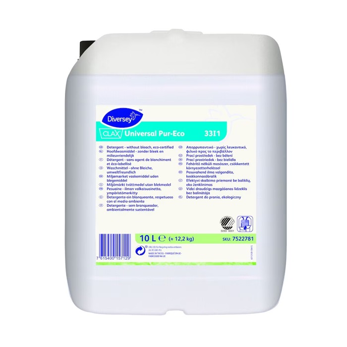 Universal vaskemiddel, Diversey Clax Universal Pur-Eco 33-i-1, 10L, (1 stk.)