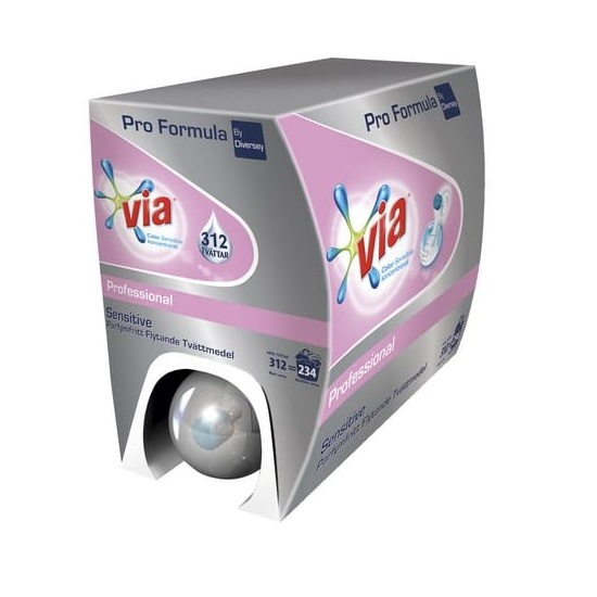 [30050] Flydende vaskemiddel t/farve, (sensitiv), Via Pro Formula Flydende Color Sensitive, 7.5L, (1 stk.)