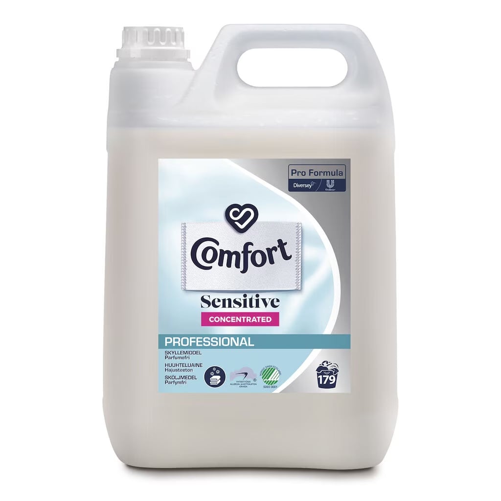 Skyllemiddel uden farve og parfume, Comfort Pro Formula Sensitive, 5L, (1 stk.)