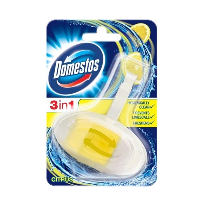 Toiletblok, 3-i-1, Domestos Fresh, (1 stk.)