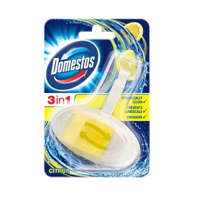 Toiletblok, 3-i-1, Domestos Fresh, (1 stk.)