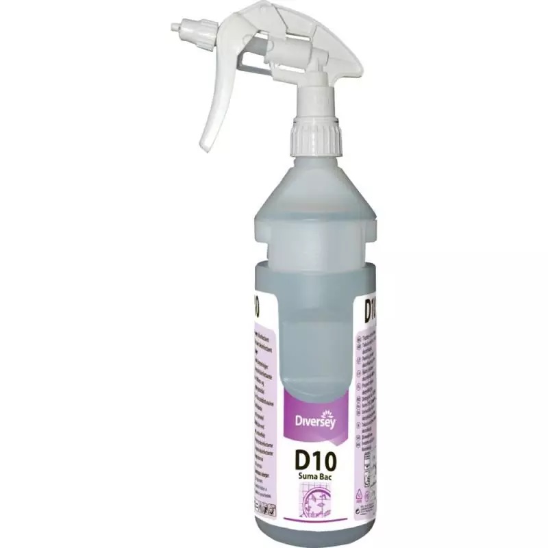 Bruseflaske, Diversey, 750 ml, med hvidt brusehoved, til Suma Bac D10, (1 stk.)