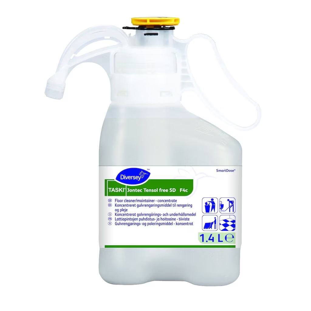 Gulvrengøringsmiddel m/ rengøring & pleje, Diversey TASKI Jontec Tensol SD F4c, 1.4L, (1 stk.)