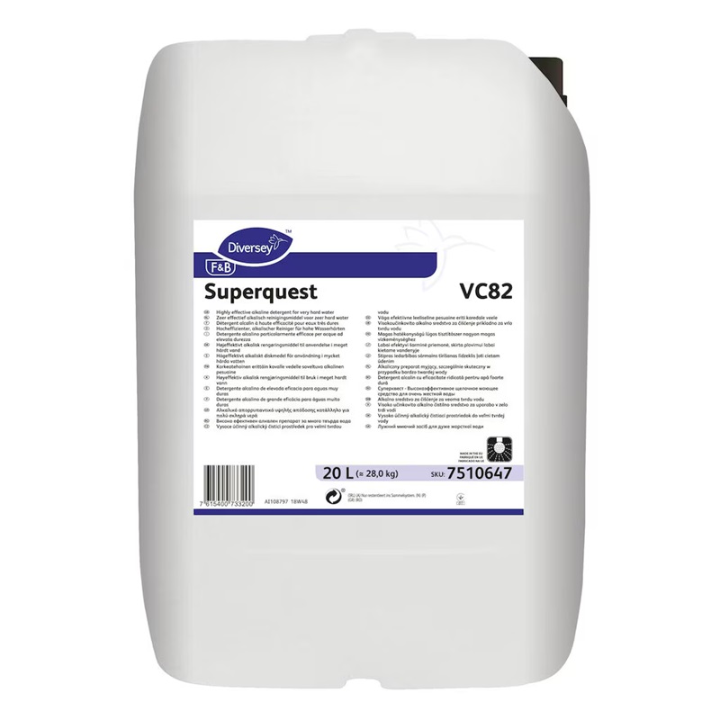 [30087] CIP rengøringsmiddel, Diversey Superquest VC82, 20L, (1 stk.)