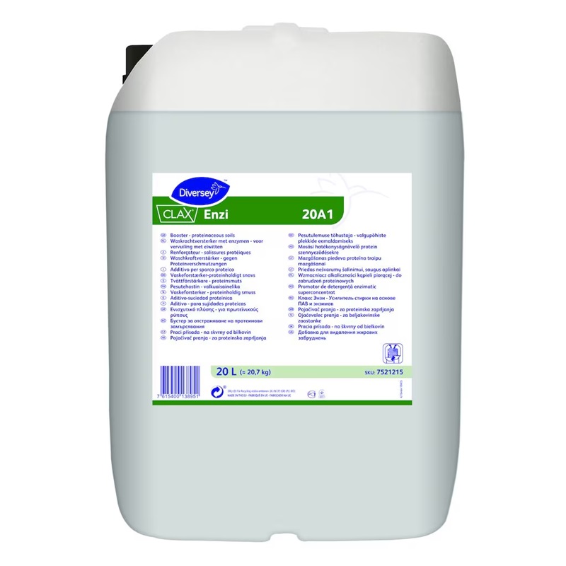 [30091] Vaskeforstærker, m/ enzymer, Diversey Clax Enzi 20A1, 20L, (1 stk.)