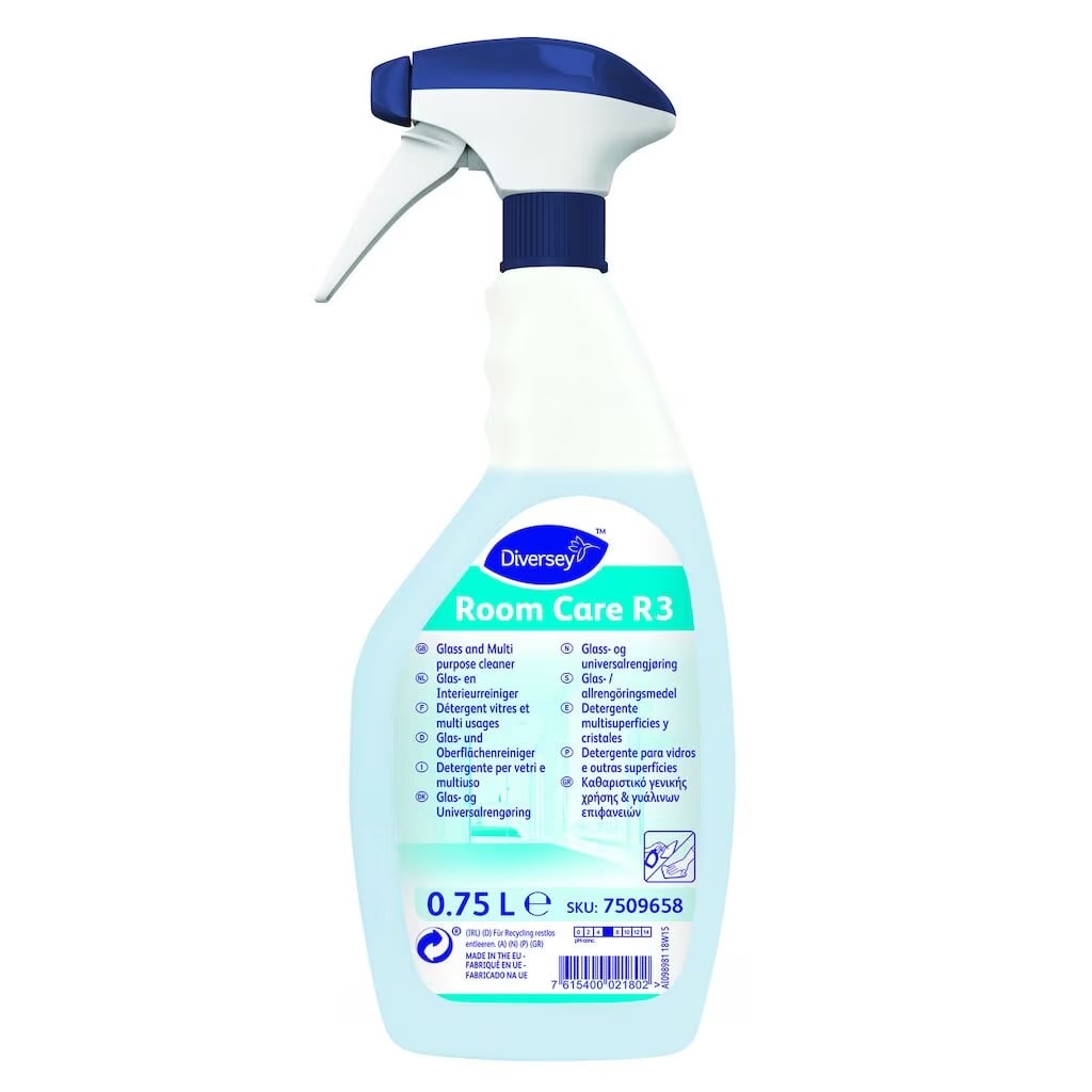 [30095] Universalrengøringsmiddel & glasrens, Diversey Room Care R3, 750ml, (1 stk.)