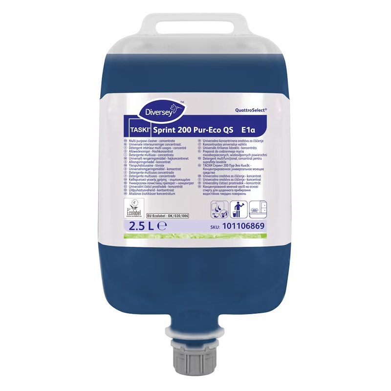Universalrengøringsmiddel til QuattroSelect doseringssystem, TASKI Sprint 200 Pur-Eco QS E1a, 2.5L, (1 stk.)