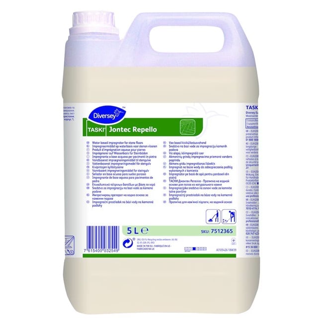 [30101] Imprægneringsmiddel til stengulve, vandbaseret, Diversey TASKI Jontec Repello, 5L, (1 stk.)