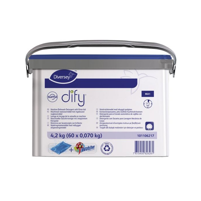 [30113] Opvaskemiddel i doseringspakker, Diversey Suma DIFY MA1, 60x0.07Kg, (1 stk.)