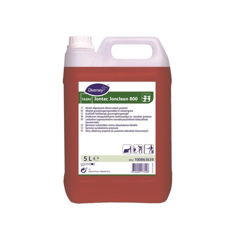 Universalrengøringsmiddel & gulvrens, stærkt alkalisk, TASKI JonClean 800, 5L, (1 stk.)