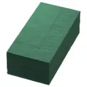 Middagsserviet, 3-lags, 40x40cm, 1/8 fold BF, Mørkegrøn, Duni, (1250 stk.)